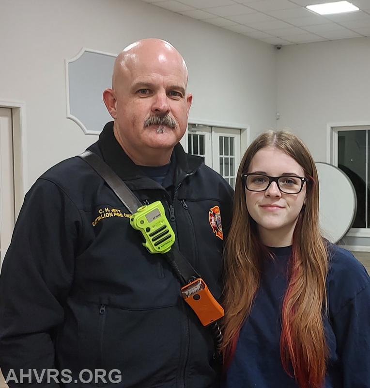 Chief Jett with Caleigh