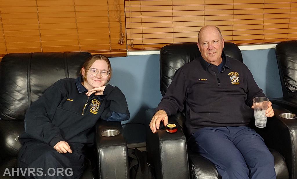 Autymn and Chris on duty