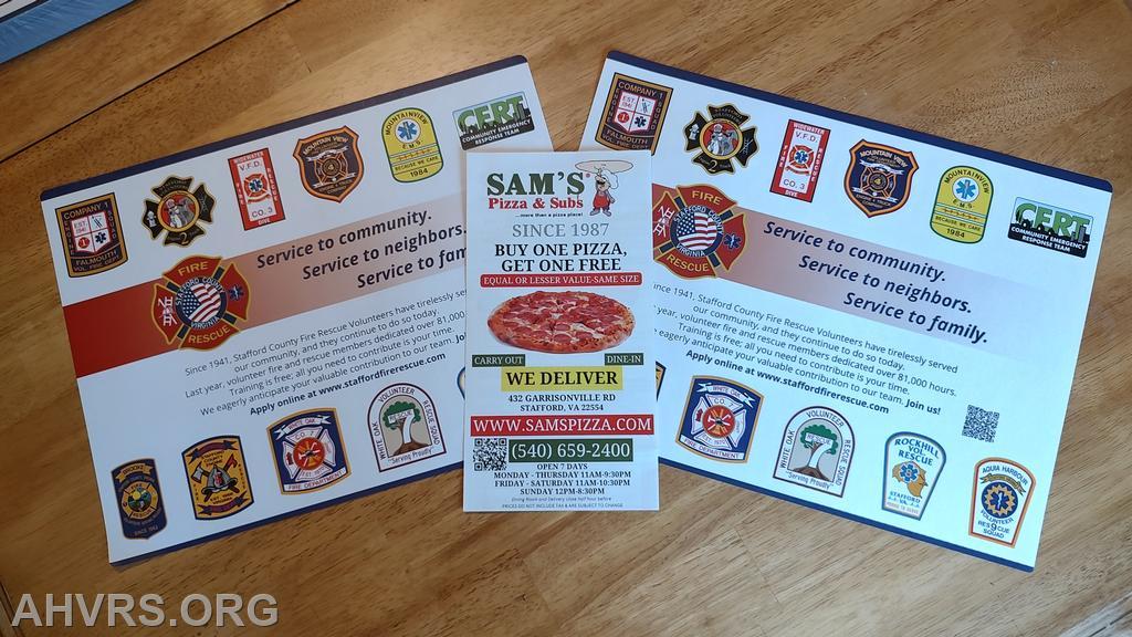 Recruitment placemats