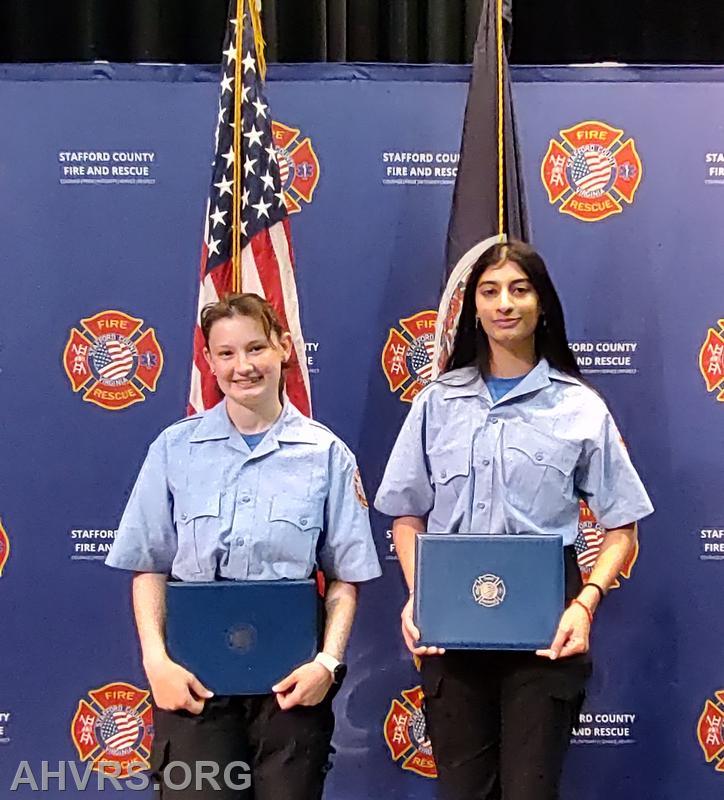 Elyssa and Sharon EMT graduation