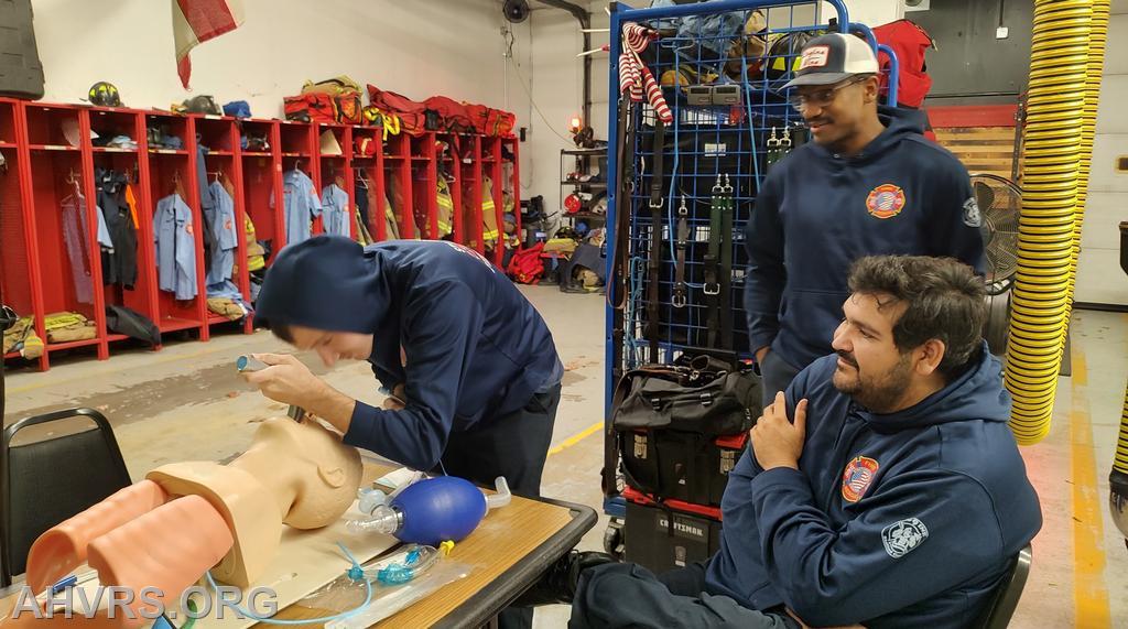 Training at the station
