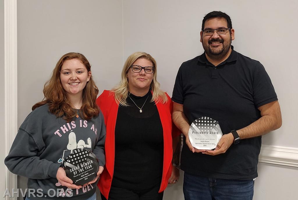 Kayla- squad person of the Year
Sergio- President's award
with Rescue Chief Angela Wilhelm