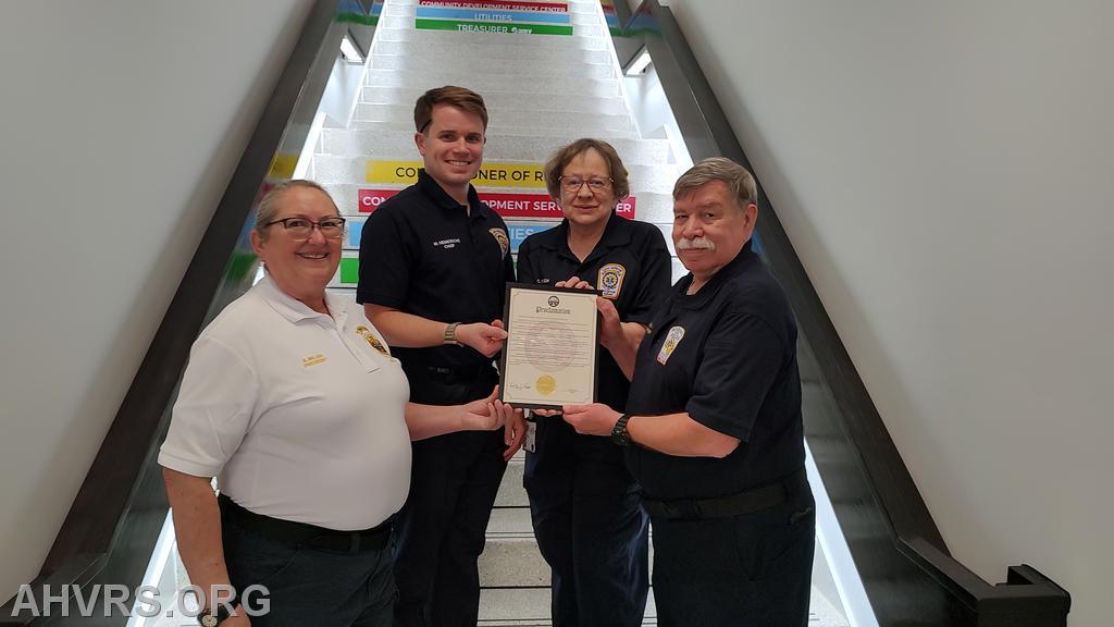 EMS week Stafford County Proclamation