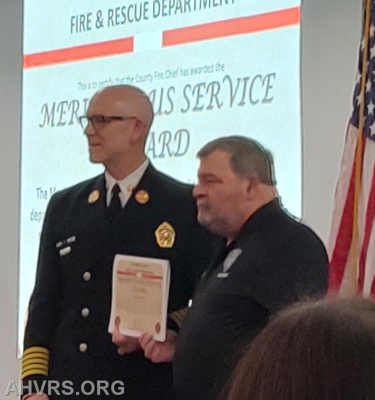 SCFR annual dinner - Chief Cardello and Emmett