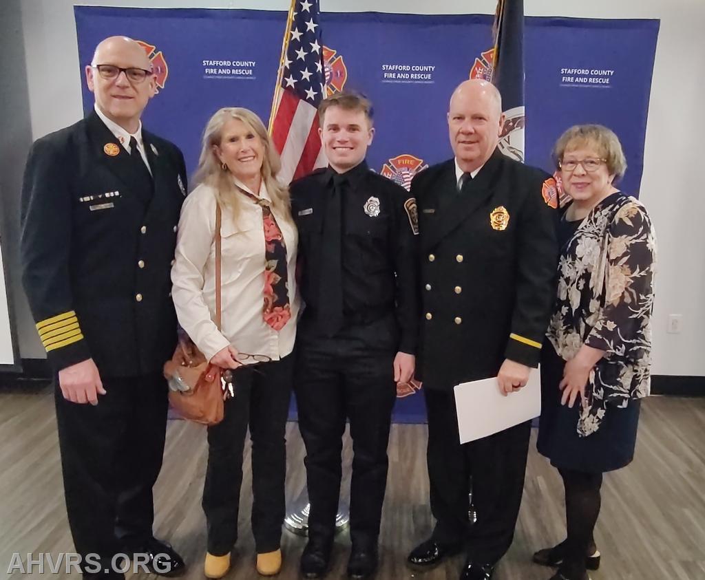 SCFR annual dinner - Chief Cardello, Patricia Copeland, Matt Heindrichs, Chris Brown, Chris Schoon