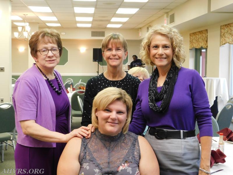 Chris, Jayne and Nancy with Angela