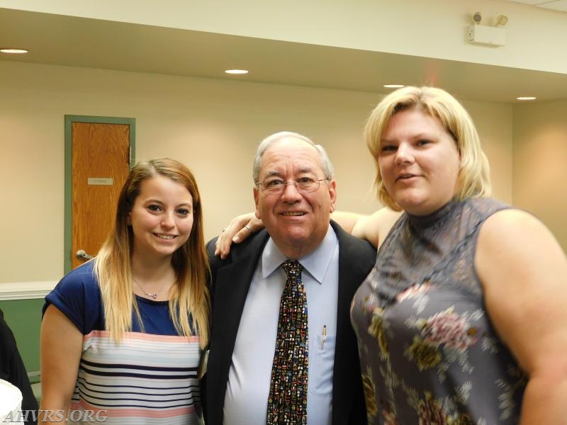 Danielle and Angela with Charter Member Howard Rose
