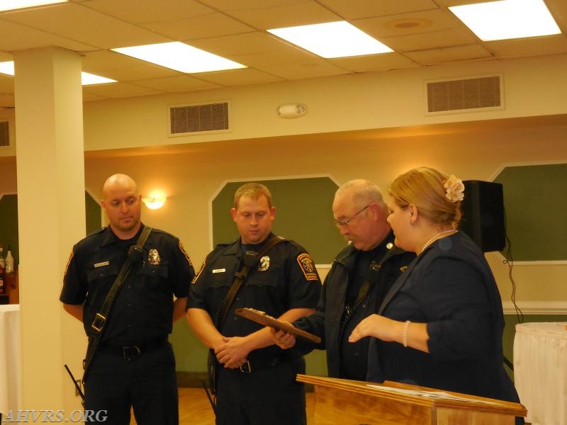 Engine 9 Crew, C Shift recive plaque