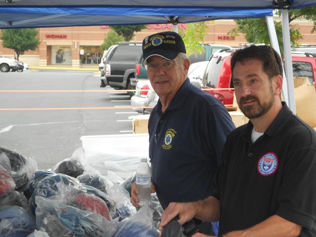 National Night Out 2013
Mike Schaefer and Lou DeGilio
before the bike helmet fitting station
