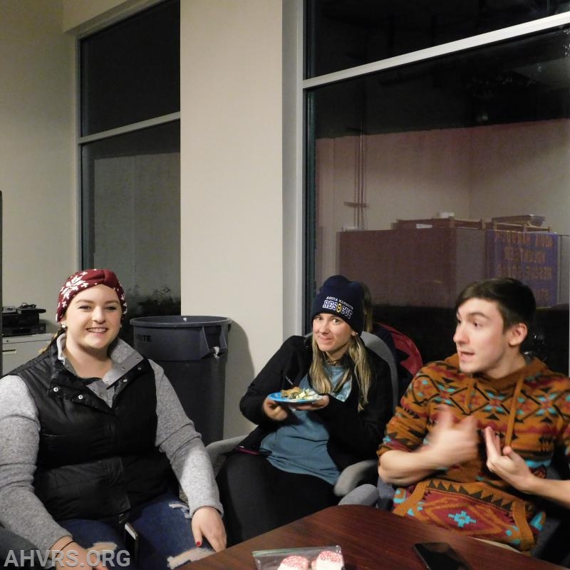 Suzy, Victoria and Travis
December Meeting Night