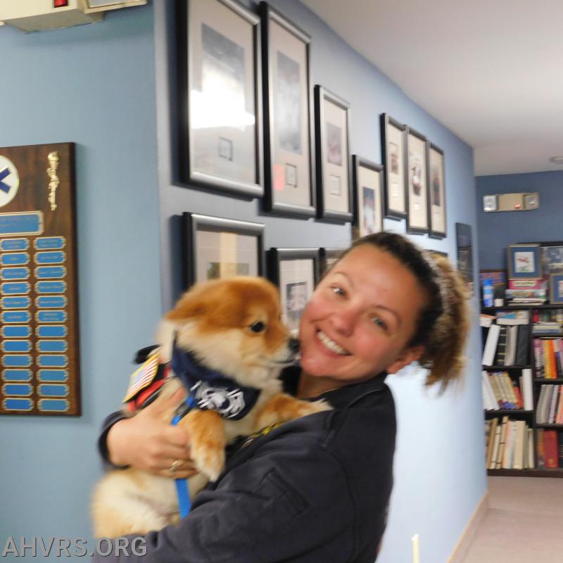 Annie with service dog