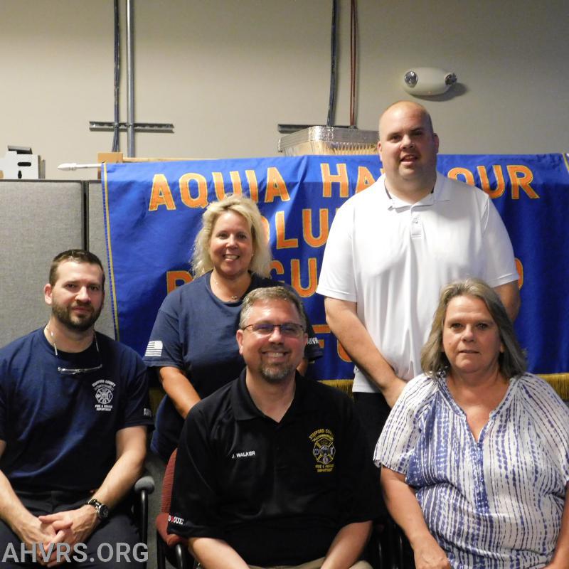 Operational Officers 2019-2020
Front: Sean Lunn, Jeff Walker,Roxanne Dunn
Back: Kathy Webster, James Boswell