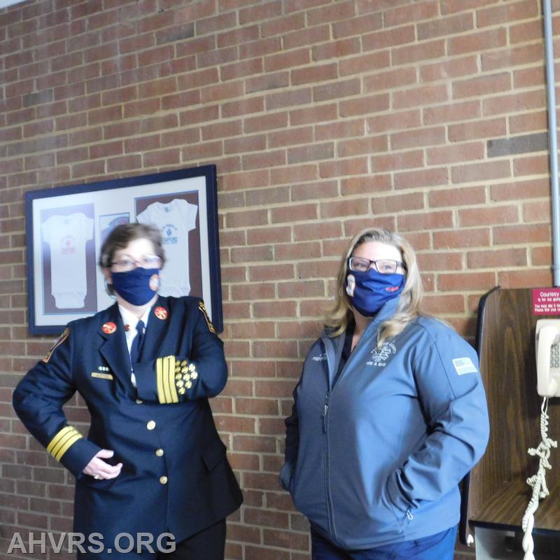 Laurie Knowles and Angela 
BOS meeting March 16th honoring Women's History Month and EMS Leadership