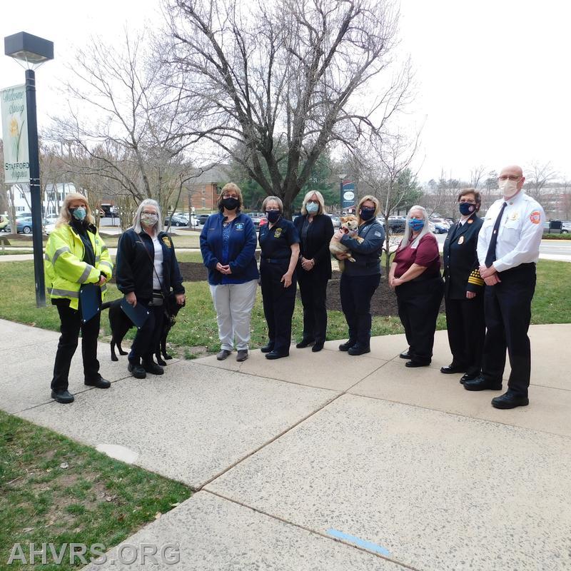 BOS meeting honoring Women's History Month and EMS Leadership