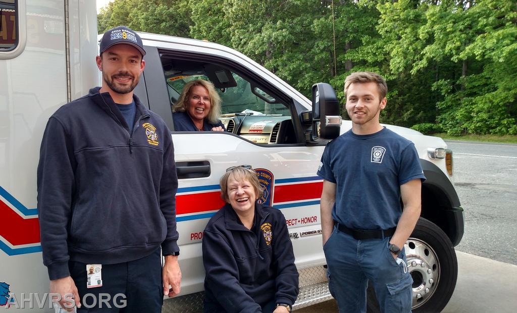 Byron, Chris, Jeremy. Kathy in ambulance