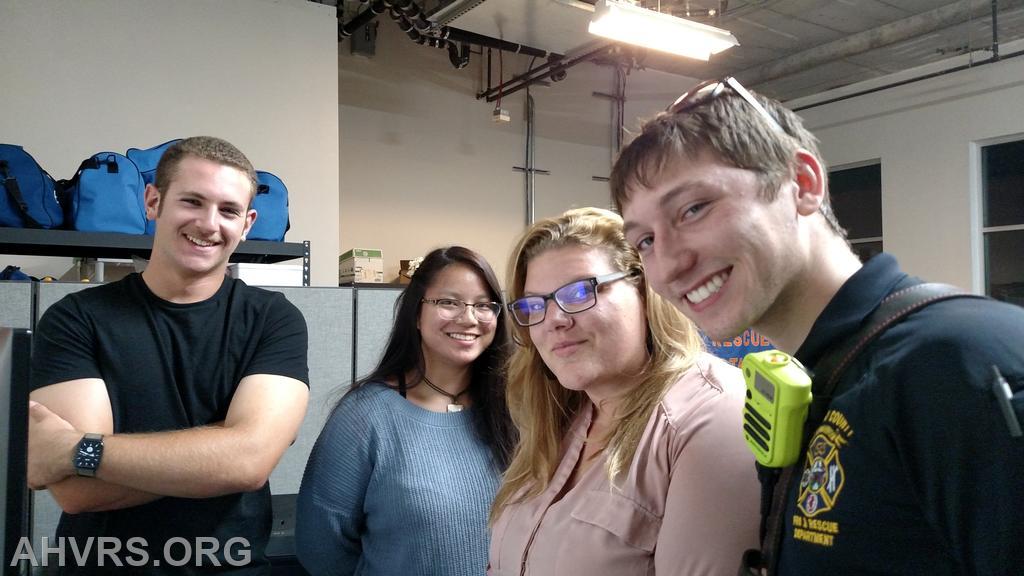 Max, Emma, Angela and Jonathan 
Meeting night