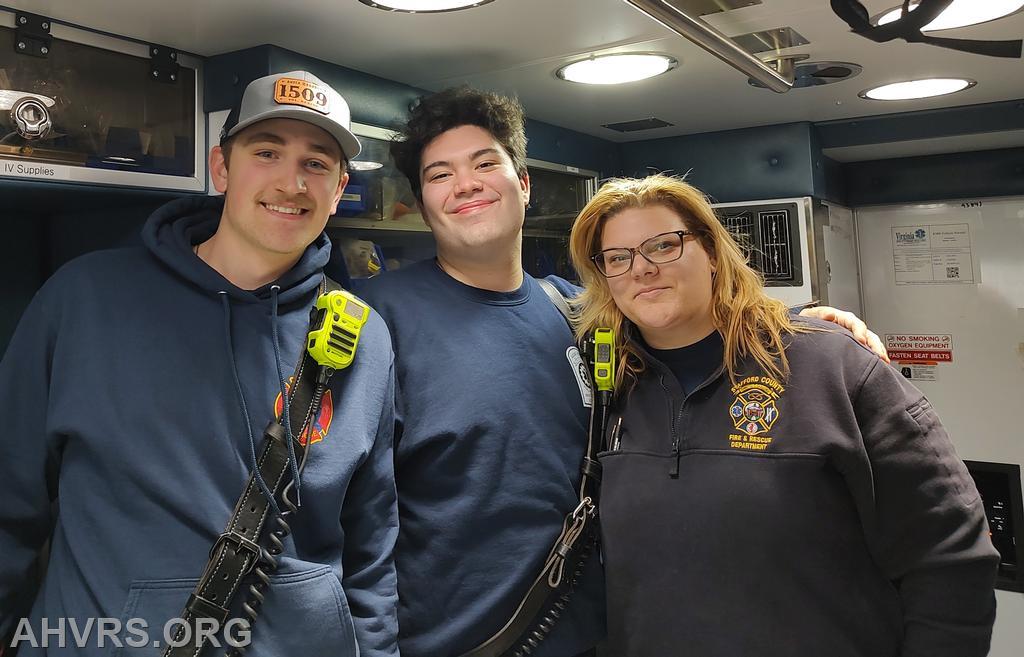 duty crew Austin ,Bryce and Angela
