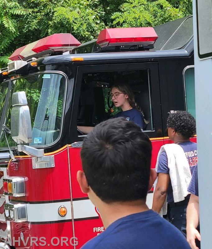EVOC class- look who is behind the wheel of the Engine!