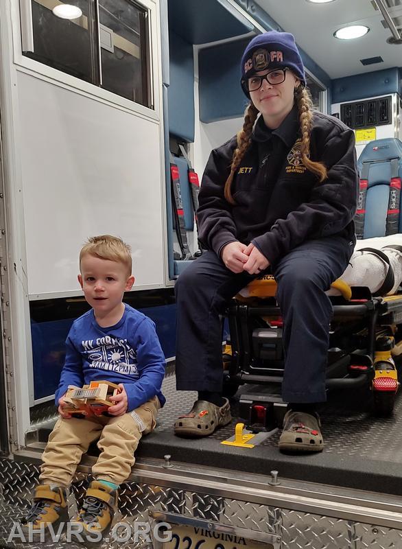 Caleigh with visitor